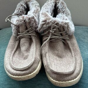 Hey Dude Britt Chocolate Slip-On Booties